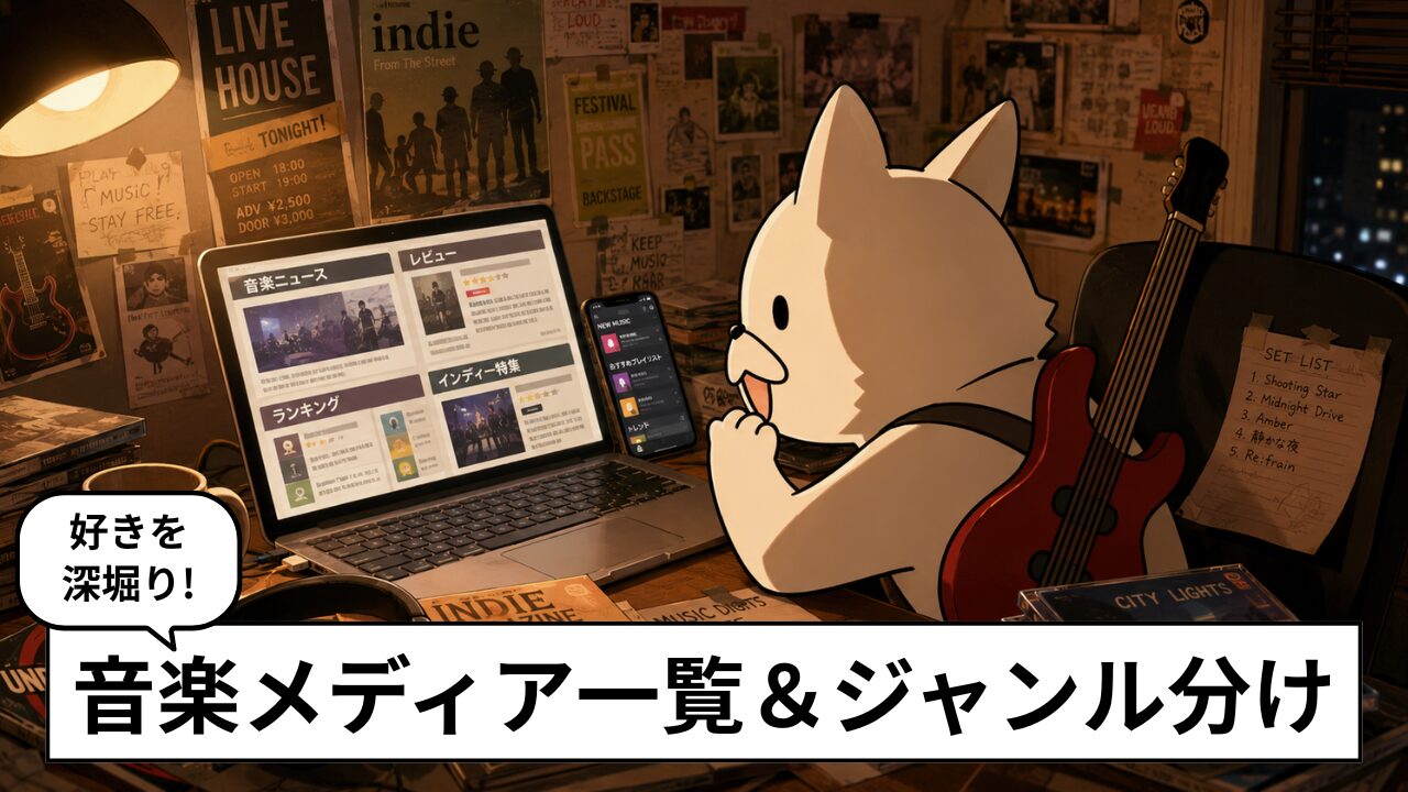 音楽メディアおすすめ30選｜人気の音楽ニュースサイト・Webマガジン一覧【2026年版】