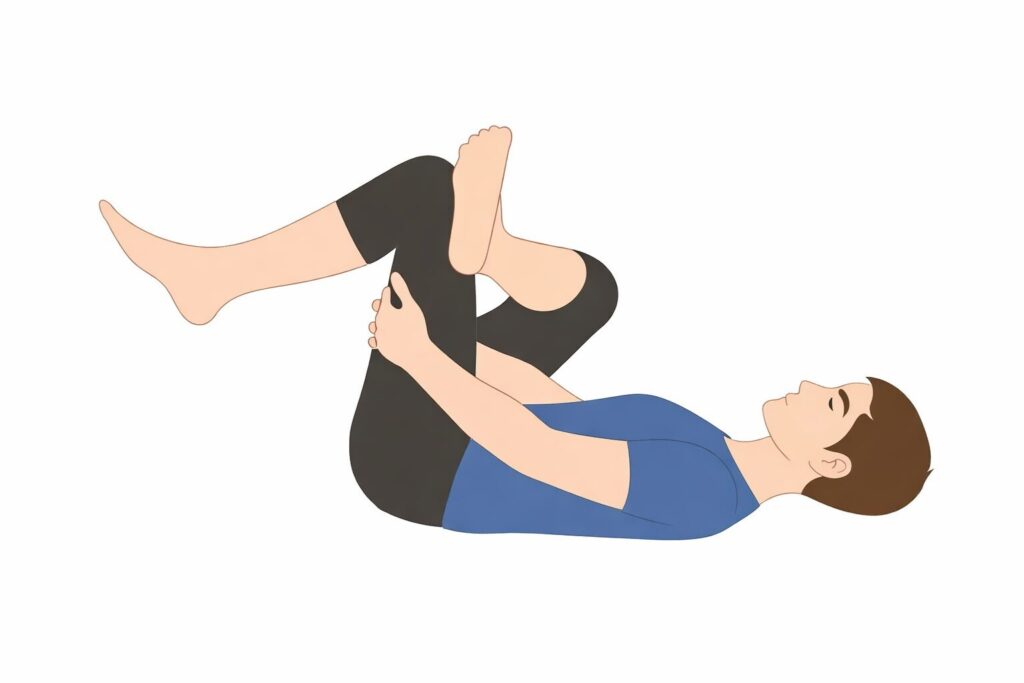 ドラマーにおすすめの大臀筋ストレッチのイラスト