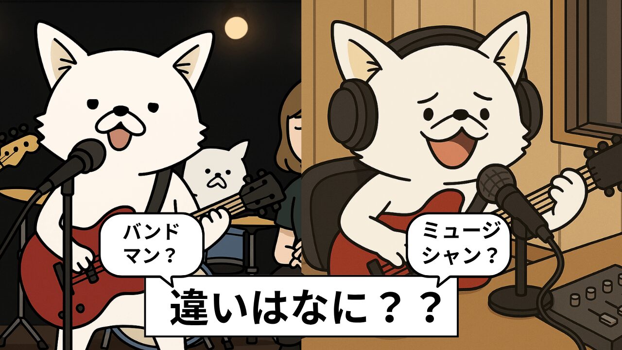 「バンドマン」と「ミュージシャン」の違いって?ぼくは自分をバンドマンだと思う