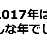 【2017年】星川のまとめ。来年…大丈夫？