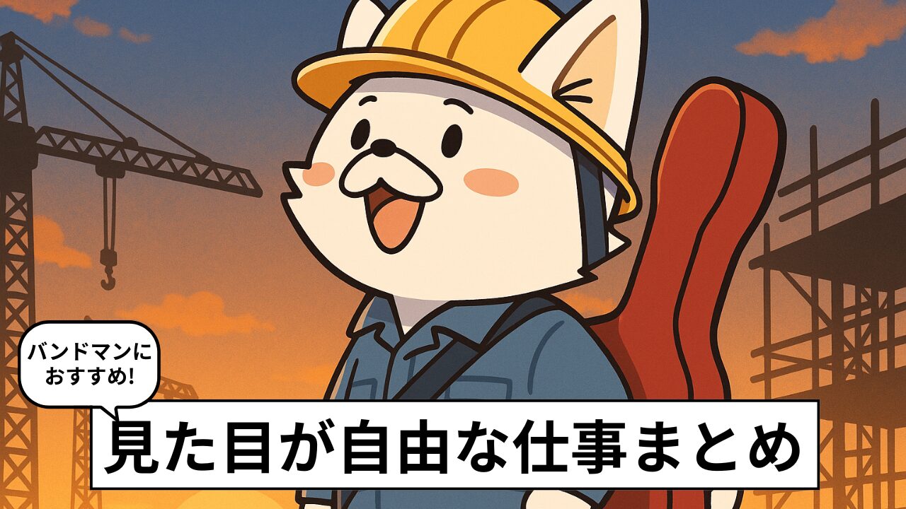 バンドマンでも働ける!見た目が自由な仕事15選|自分らしさを活かせる職種まとめ