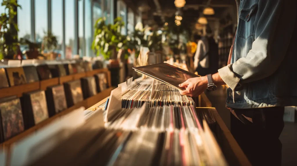 CDショップ・レコードショップの店内風景
