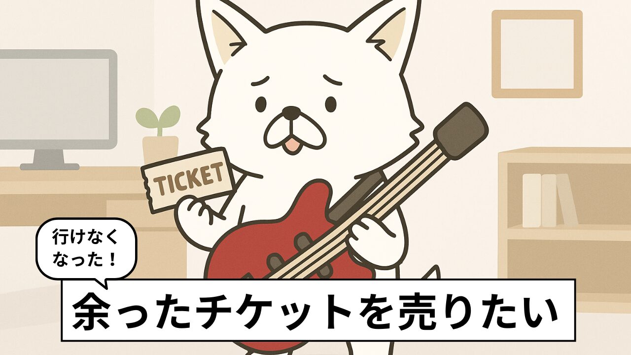 チケットが余ったらどうする?違法にならない安全な売り方と注意点