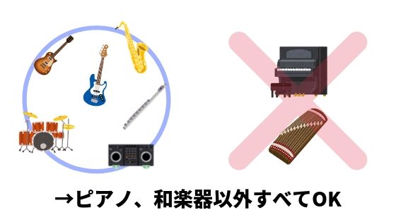 楽器の買取屋さんが買取可能な楽器