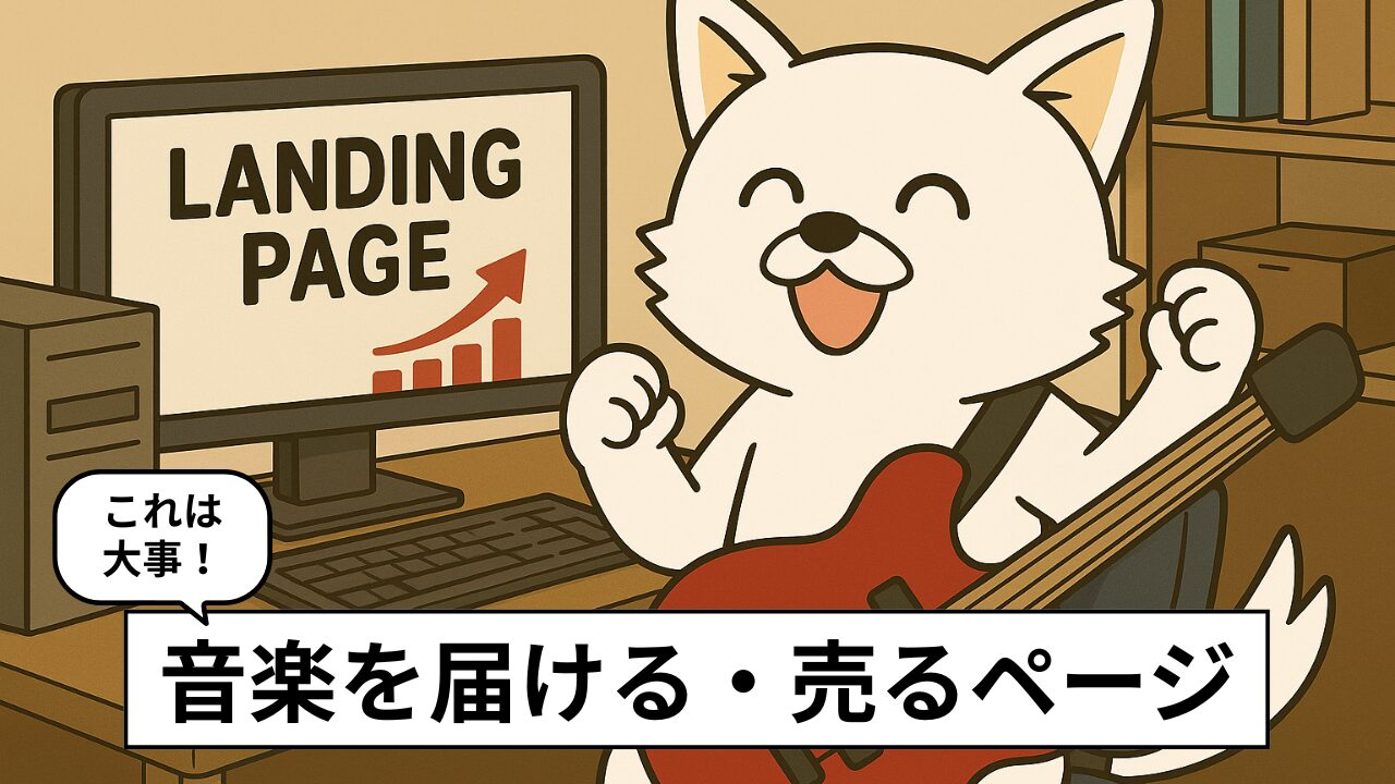 楽曲の売上UP術！ミュージシャン向けランディングページの作り方