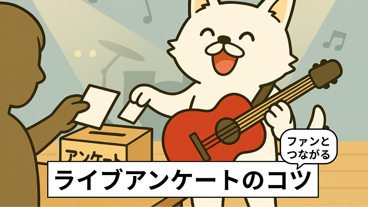 ロックバンドのライブアンケート例。配る意味やメリットは？効果的な方法【テンプレ付き】