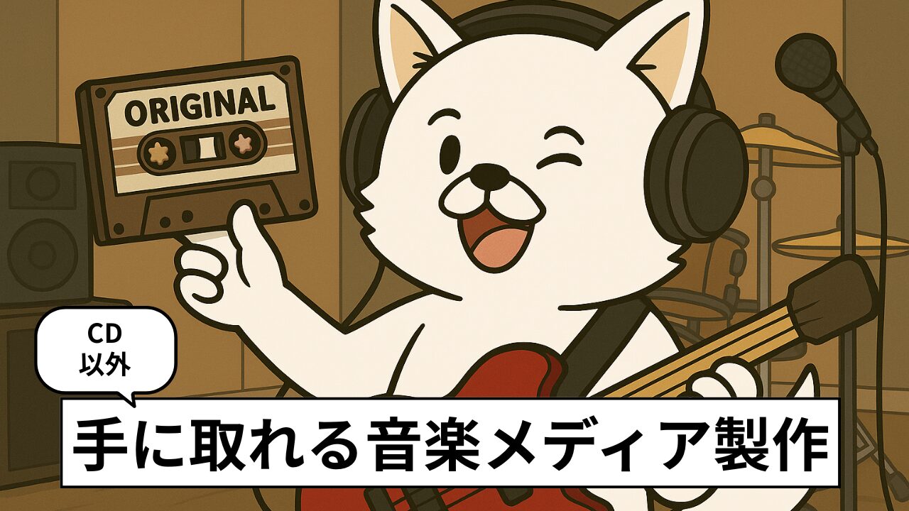 CD以外のフィジカル音源の作り方!カードやテープに音楽を閉じ込めよう