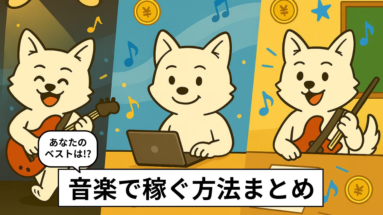 音楽で稼ぐには?9の方法とタイプ別おすすめ戦略を徹底解説