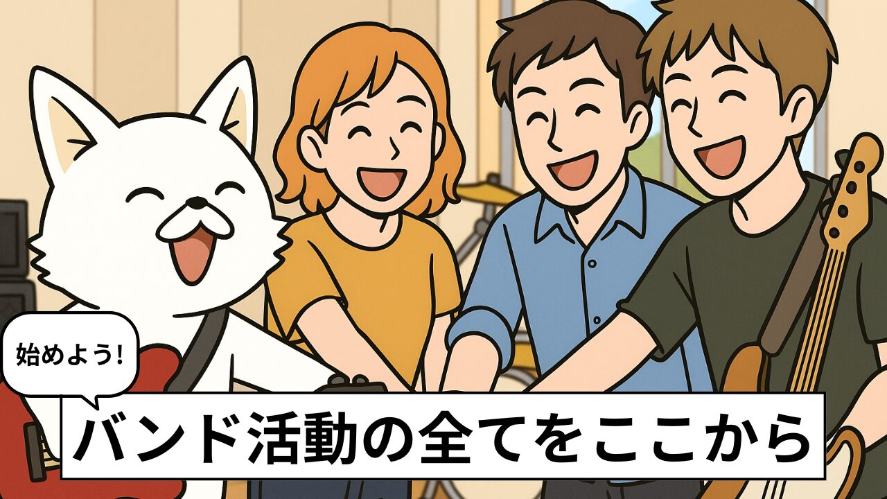 【初心者向け】バンド活動の始め方|メンバー集めからライブまで徹底解説
