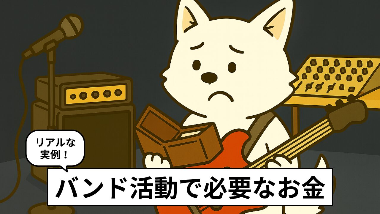 バンド活動でかかるお金は？実例、おすすめの使い方、節約術もリアルに紹介