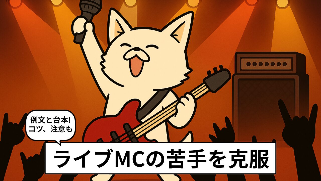 ライブMCの例文と台本!上手になるコツは?【バンド向け】