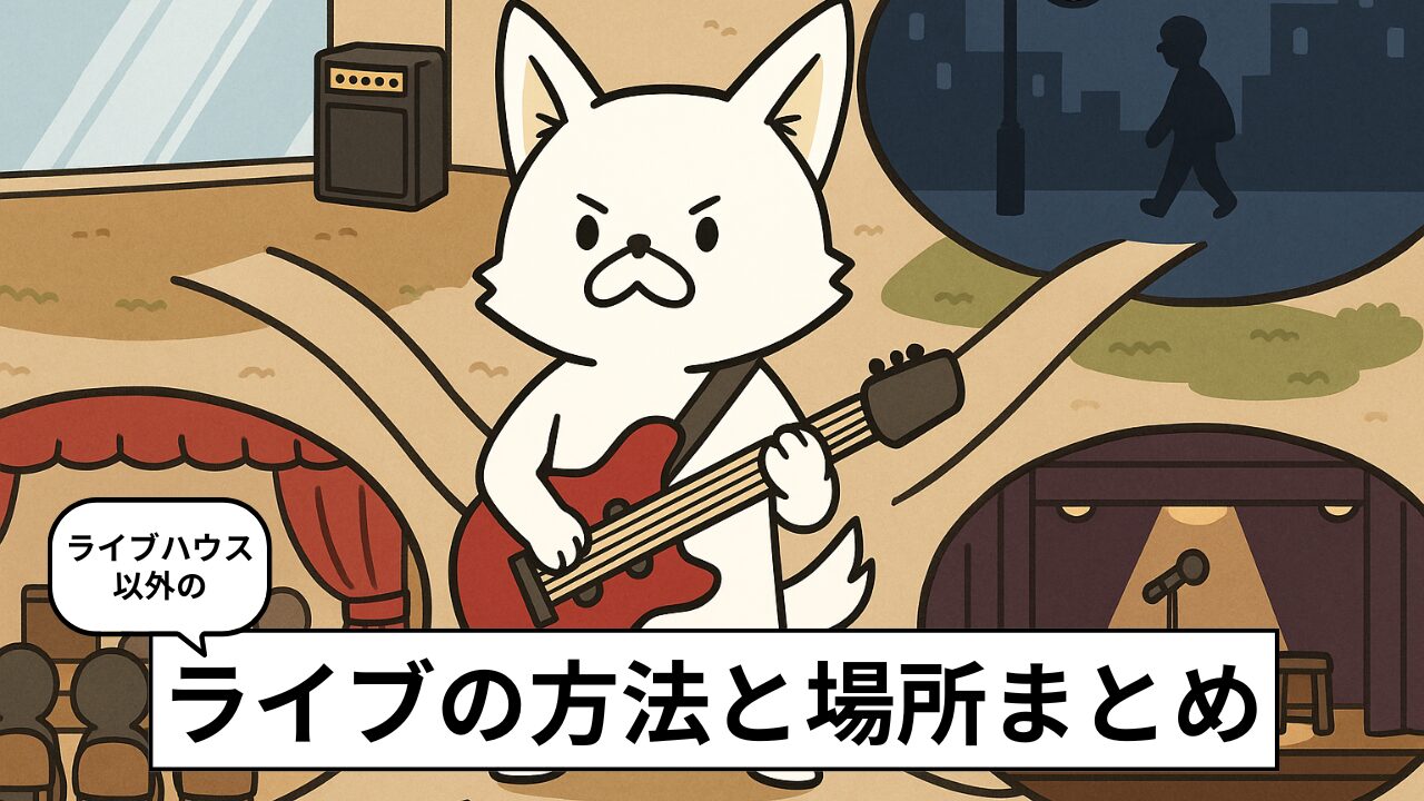 ライブハウス以外でライブを演る方法４選｜アマチュアや趣味で気軽に挑戦できる