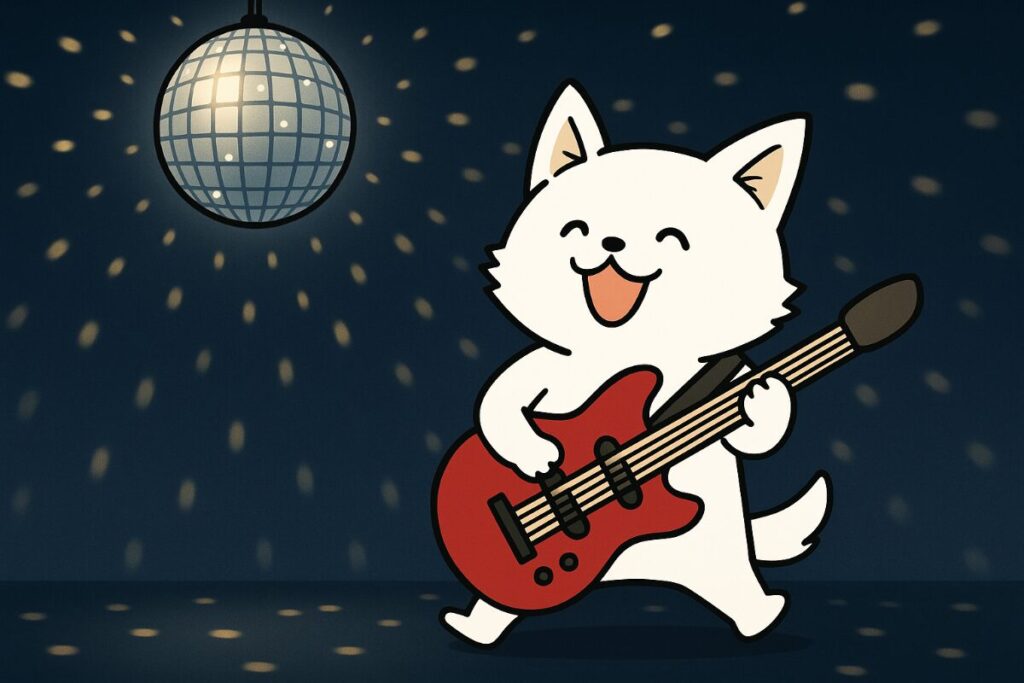 ライブハウスの照明。ミラーボールの参考画像