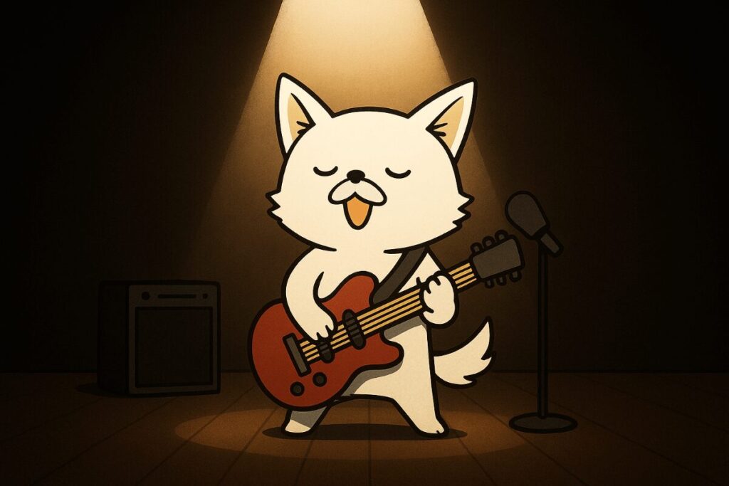 ライブハウスの照明。スポットライトの説明画像
