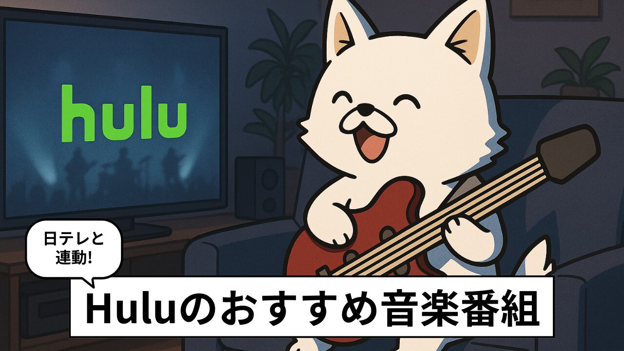 Huluで観られる音楽番組おすすめ5選！日テレ系ライブやドラマが充実