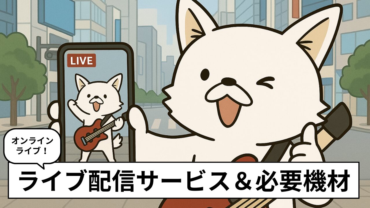 ミュージシャンがライブ配信を活用する方法｜アプリ選びと機材・やり方を解説