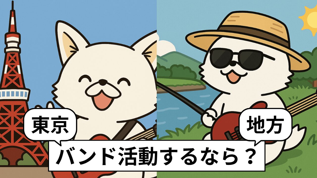 バンド活動するなら上京すべき？東京と地方のメリット・デメリットを比較！