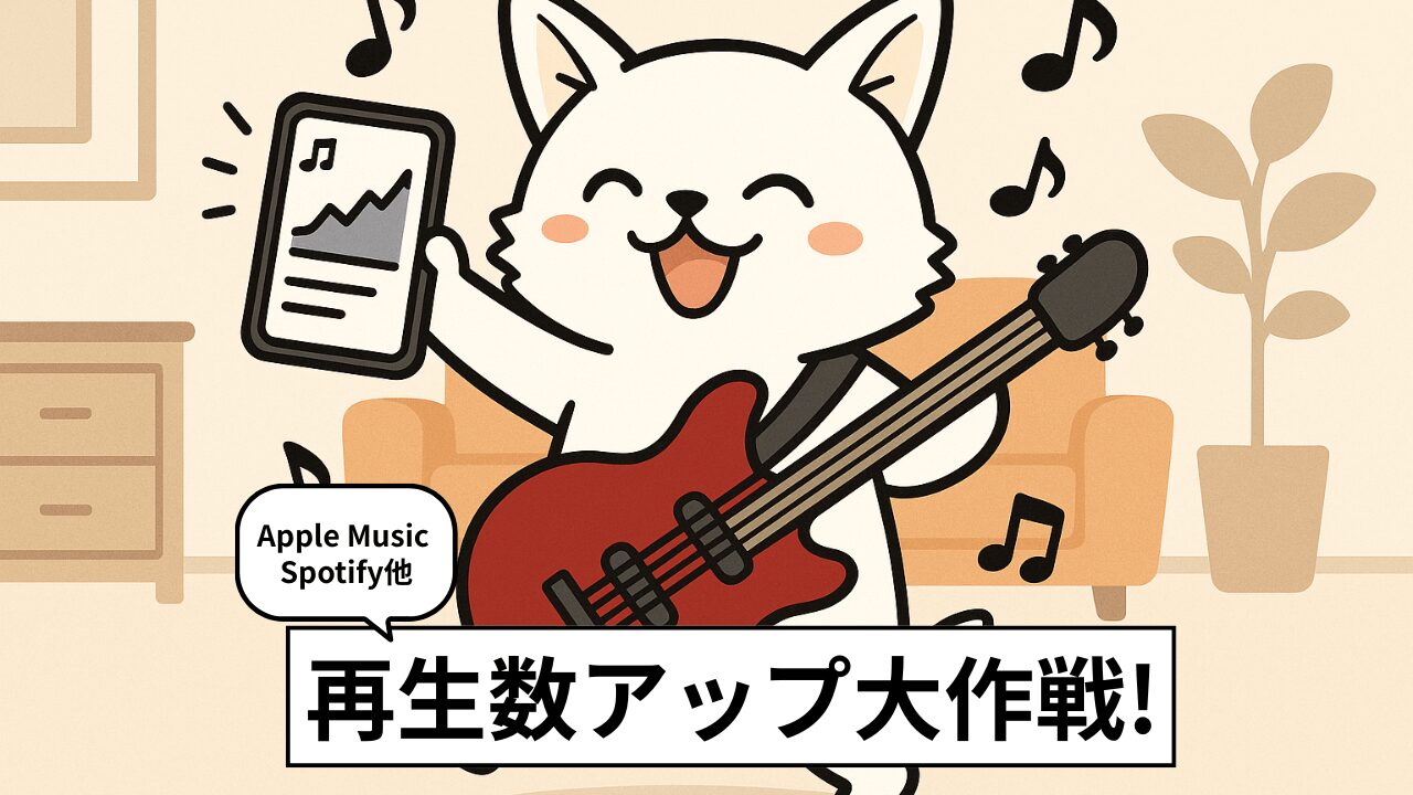 音楽サブスクの再生回数が伸びない?5つの戦略的プローモーションを使おう【インディーバンド向け】