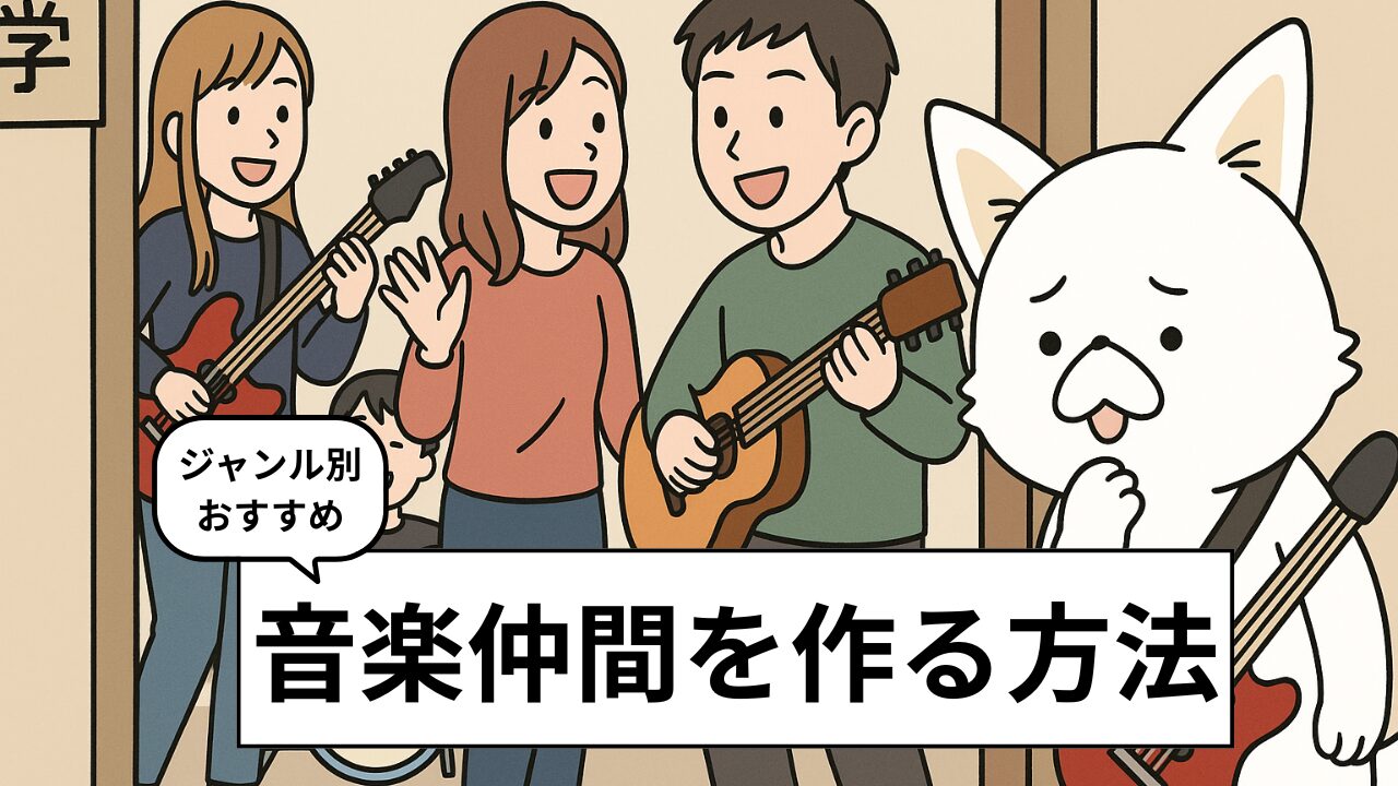 音楽仲間の作り方｜初心者でも仲間が見つかる7つの方法