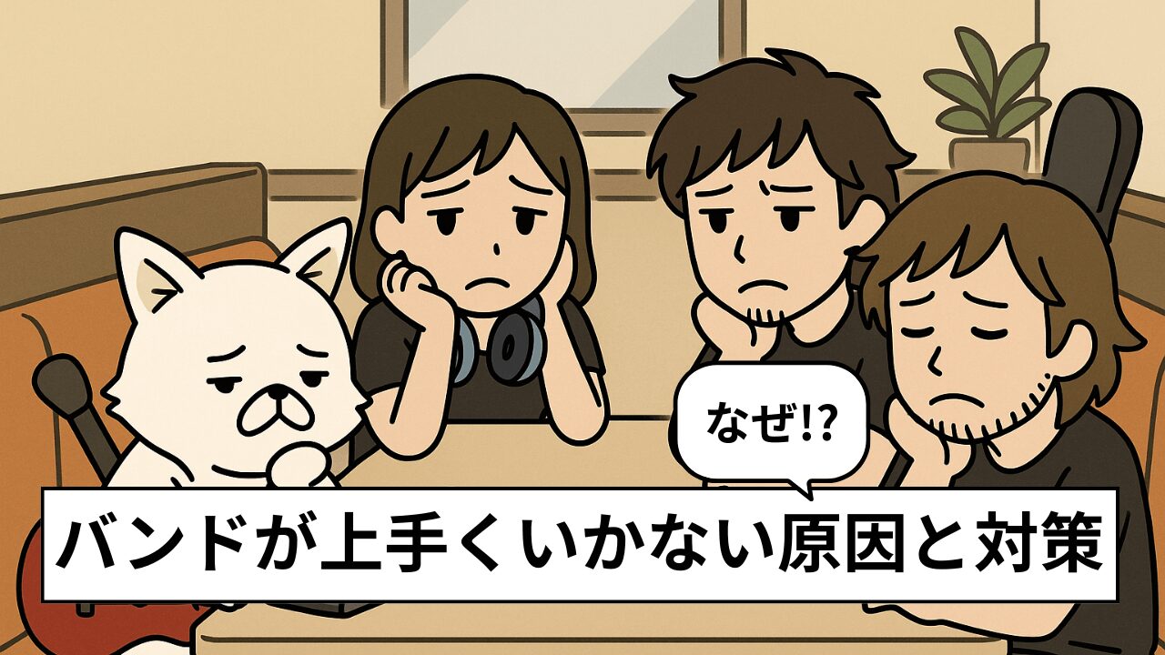 バンド活動がうまくいかない原因を整理して、解決策を提案!