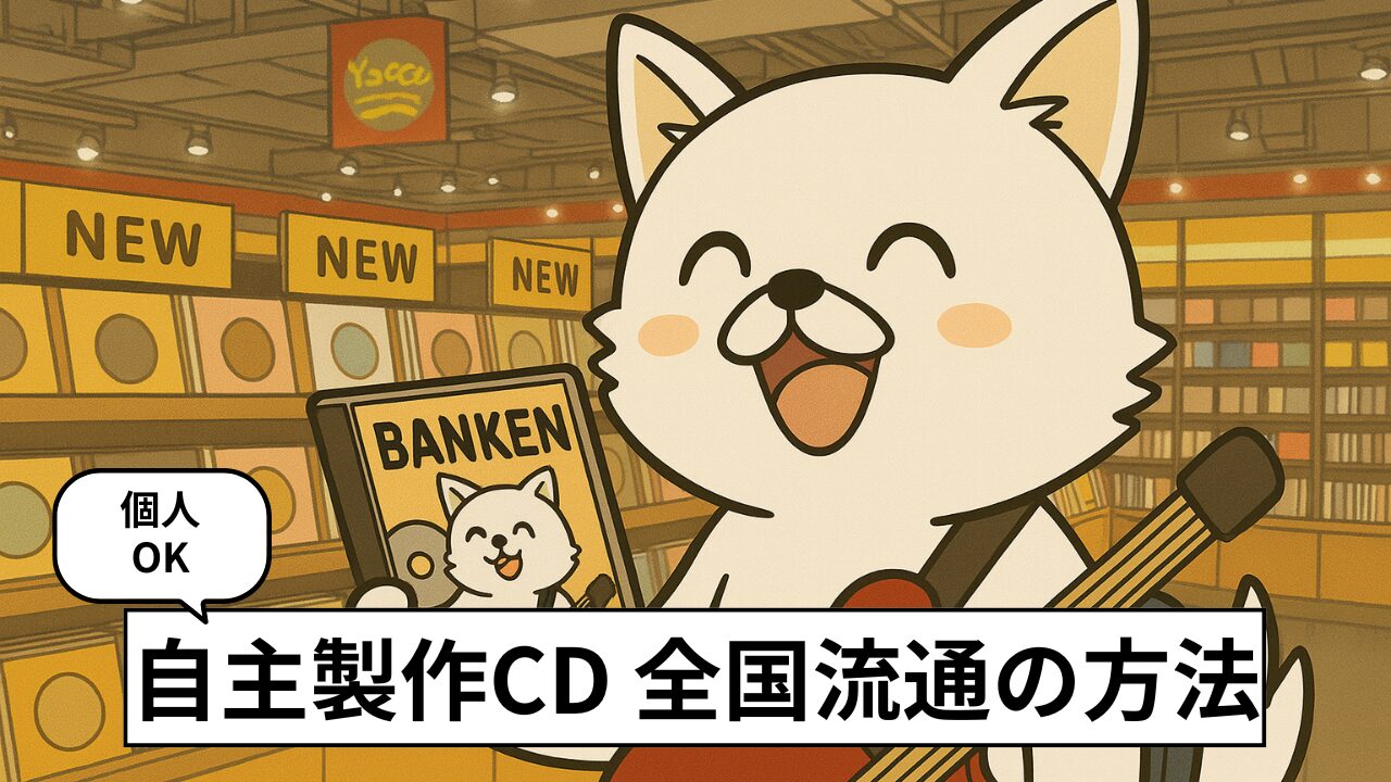 個人でもCDを全国流通させる方法！ディストリビューターと流通サービスの比較【実体験あり】