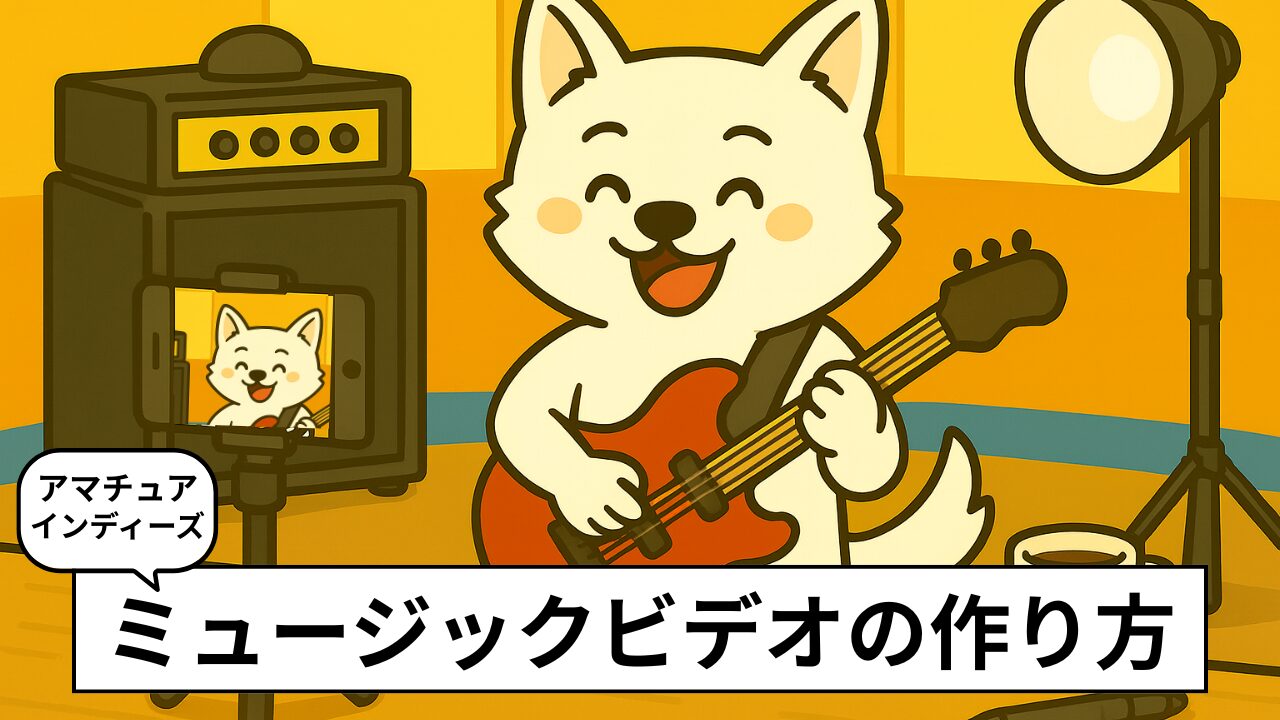 インディーズのミュージックビデオ作り方【自作・体験談】スマホ＆無料アプリで作れる