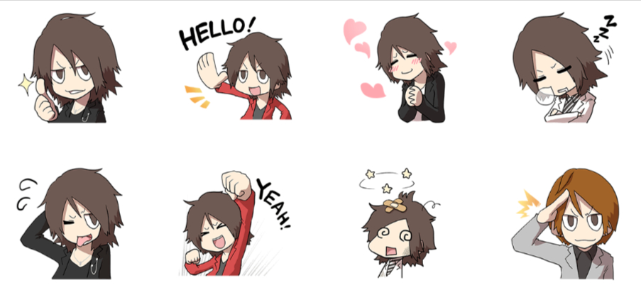 ロックバンドGLAYのLINEスタンプ