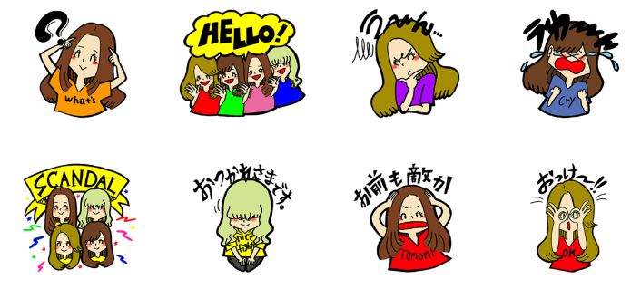 SCANDALのLINEスタンプ
