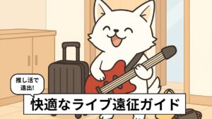 ライブ遠征に行く当日のファン