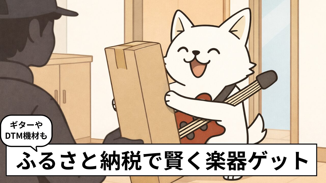 ふるさと納税で楽器がもらえる自治体まとめ|DTM・ギター・電子ドラム・エフェクター