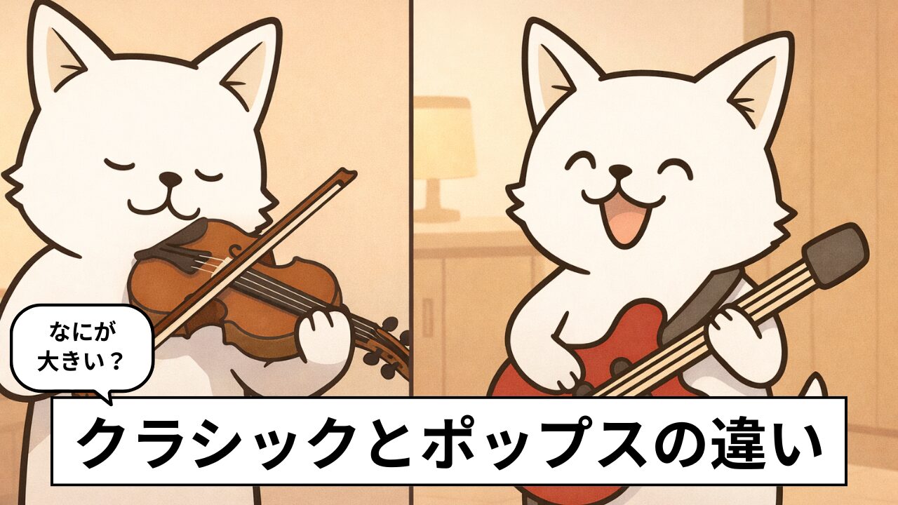 クラシックとポップスの違いとは?歴史・楽譜・演奏スタイルをわかりやすく解説