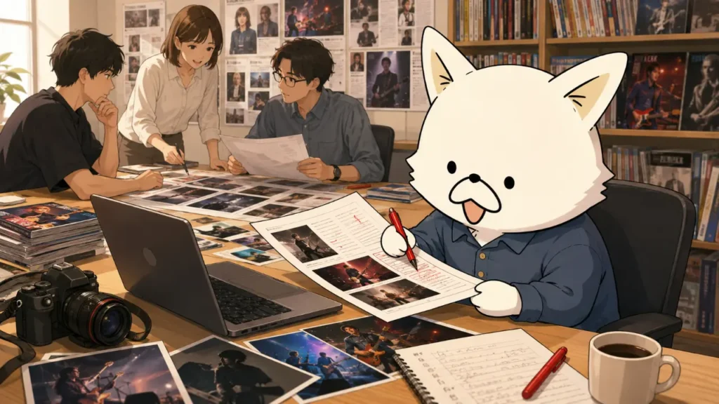 音楽雑誌編集者のイメージ画像