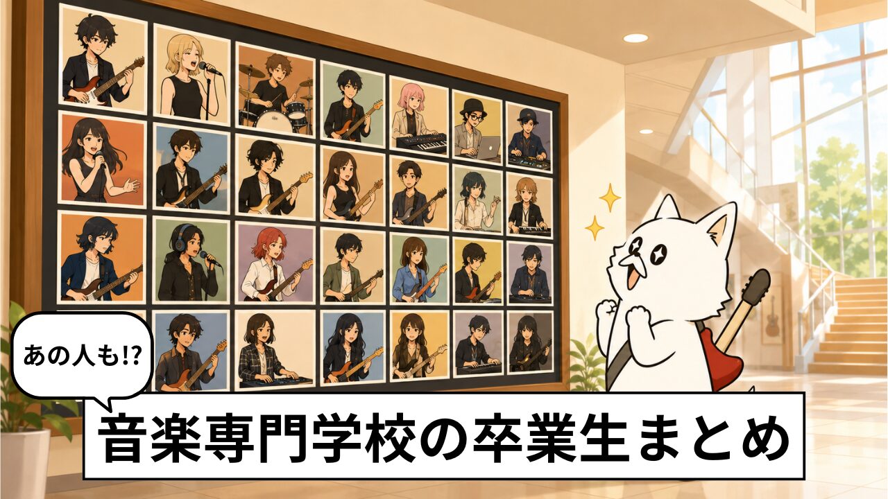 音楽専門学校出身の有名アーティスト一覧|卒業生が多い学校6選を比較