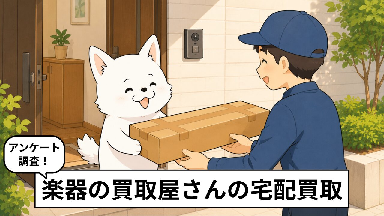 楽器の買取屋さんの宅配買取の評判は？独自アンケートで徹底調査！