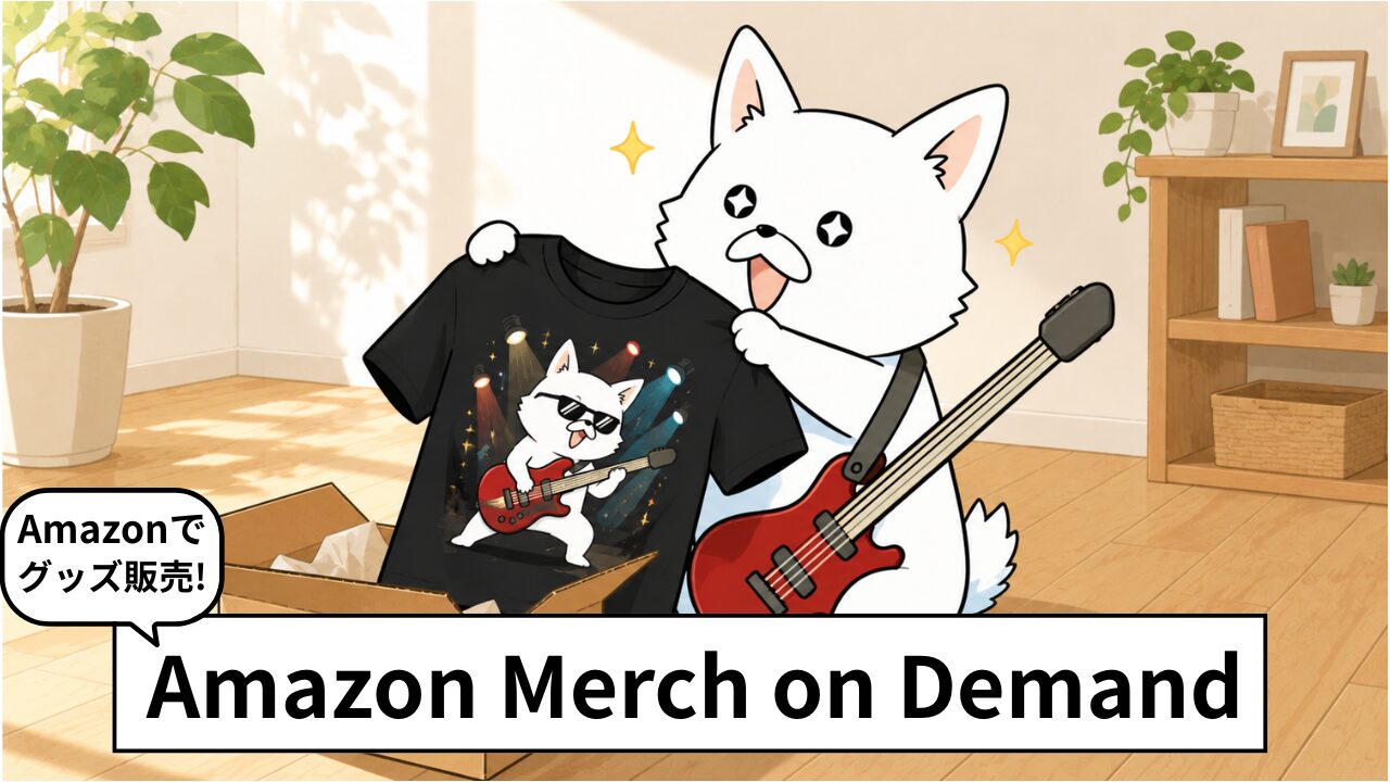 バンドマン必見!Amazonでオリジナルバンドグッズをつくって売る方法|Amazon Merch on Demand